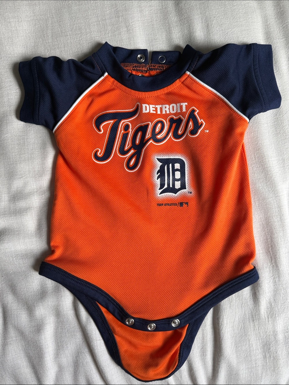 Genuine Merchandise Detroit Tigers Orange & Navy Baby Bodysuit